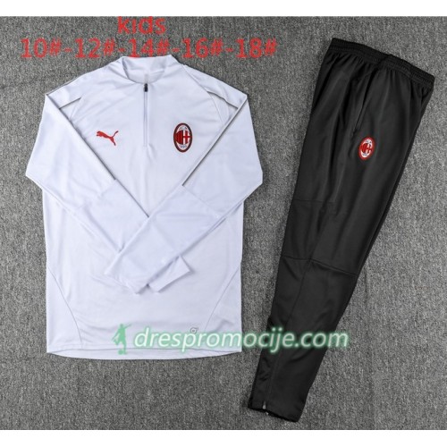 AC Milan Dječji Komplet Sweatshirts Bijela 2018/19 AC Milan Dječji Komplet Sweatshirts Bijela 2018/19